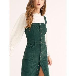 Free People Button down Cord Jumper